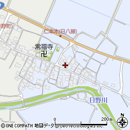 滋賀県蒲生郡日野町仁本木570周辺の地図