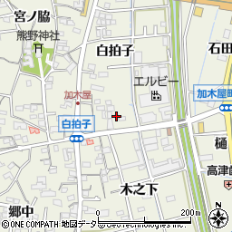 愛知県東海市加木屋町白拍子89周辺の地図