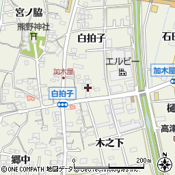 愛知県東海市加木屋町白拍子90周辺の地図