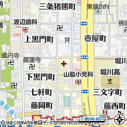 京都府京都市中京区金屋町761周辺の地図