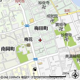 静岡県静岡市清水区梅田町10-2周辺の地図