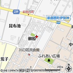 愛知県豊田市畝部西町柳原1-77周辺の地図