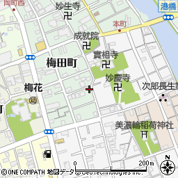 静岡県静岡市清水区梅田町7-1周辺の地図