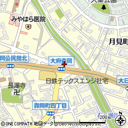 中日新聞　永田新聞店周辺の地図