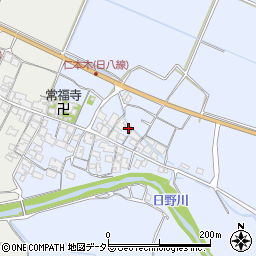 滋賀県蒲生郡日野町仁本木567周辺の地図