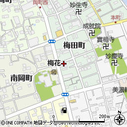 静岡県静岡市清水区梅田町10-22周辺の地図