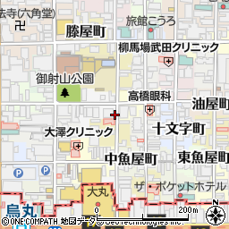 京都府京都市中京区貝屋町556周辺の地図