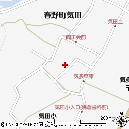 静岡県浜松市天竜区春野町気田773周辺の地図