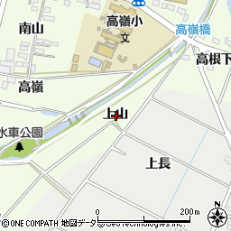 愛知県豊田市広美町上山周辺の地図