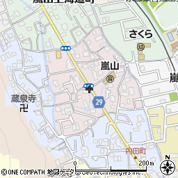 京都府京都市西京区嵐山谷ケ辻子町周辺の地図
