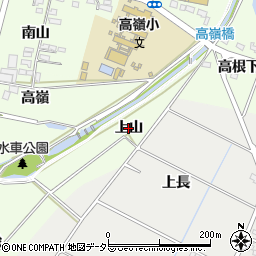 愛知県豊田市広美町（上山）周辺の地図