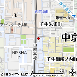 京都府京都市中京区壬生花井町2周辺の地図