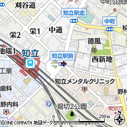 知立駅前周辺の地図