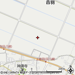 滋賀県日野町（蒲生郡）音羽周辺の地図