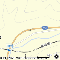 愛知県新城市川合浅井平20周辺の地図