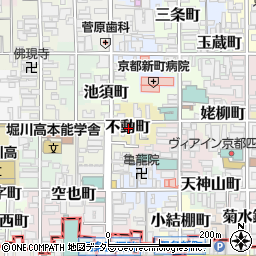 京都府京都市中京区不動町周辺の地図