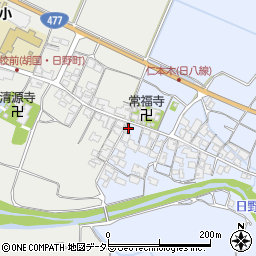 滋賀県蒲生郡日野町仁本木578周辺の地図