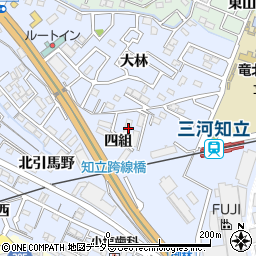 愛知県知立市山町四組8周辺の地図