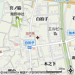 愛知県東海市加木屋町白拍子111周辺の地図