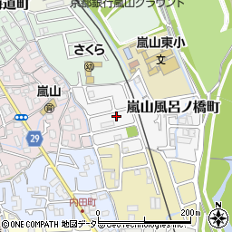 京都府京都市西京区嵐山風呂ノ橋町2周辺の地図