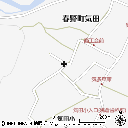 静岡県浜松市天竜区春野町気田781-1周辺の地図