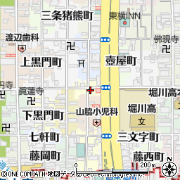 京都府京都市中京区金屋町772-3周辺の地図