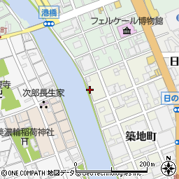 静岡県静岡市清水区築地町1周辺の地図