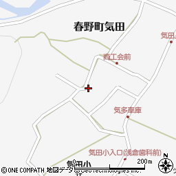 静岡県浜松市天竜区春野町気田779周辺の地図