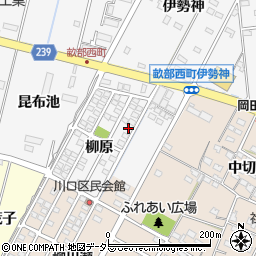 愛知県豊田市畝部西町柳原1-91周辺の地図