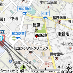 愛知県知立市新地町西新地周辺の地図