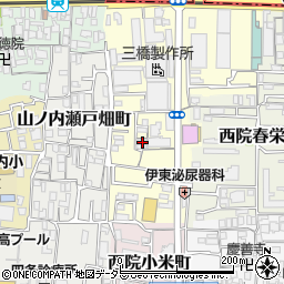 京都府京都市右京区山ノ内赤山町2-1周辺の地図