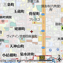 京都府京都市中京区橋弁慶町222周辺の地図