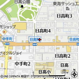 セブンイレブン刈谷日高町店周辺の地図