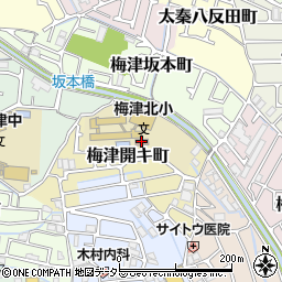 梅津北児童館周辺の地図