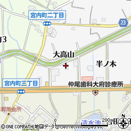愛知車輌興業株式会社　名古屋営業所周辺の地図