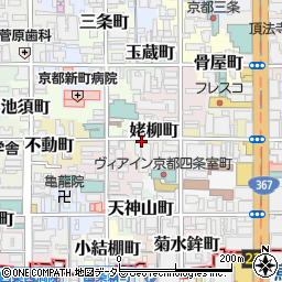 京都府京都市中京区姥柳町周辺の地図