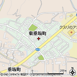 三重県四日市市東垂坂町周辺の地図