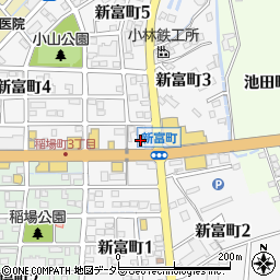 愛知県刈谷市新富町周辺の地図