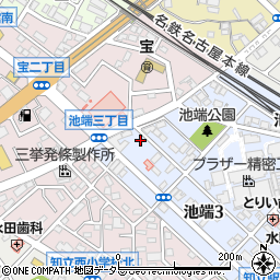 愛知県知立市池端3丁目67周辺の地図