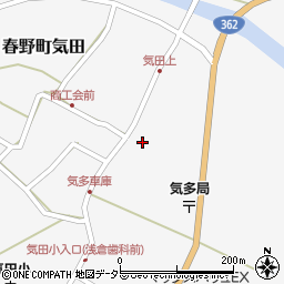 静岡県浜松市天竜区春野町気田866周辺の地図