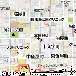 京都府京都市中京区雁金町周辺の地図