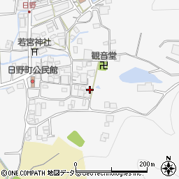 兵庫県西脇市日野町283周辺の地図