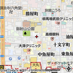 京都府京都市中京区泉正寺町周辺の地図