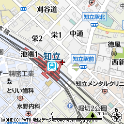 ファミリーマート　知立駅北店周辺の地図