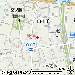 愛知県東海市加木屋町白拍子110周辺の地図