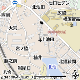 愛知県東海市高横須賀町楠井周辺の地図