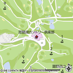 琵琶湖カントリー倶楽部周辺の地図