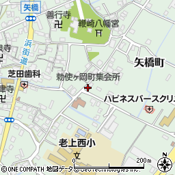 勅使ヶ岡会議所周辺の地図