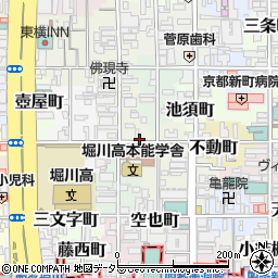 リパーク蛸薬師通小川西駐車場周辺の地図