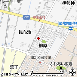 愛知県豊田市畝部西町柳原1-11周辺の地図